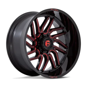 Fuel – D808 HURRICANE – Black – 24″x12″ -44mm – Summer Wheels – D80824208247